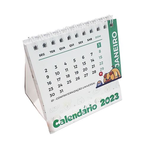 Calendario-de-mesa-PET-10-x-10-Frente-e-verso-coloridos-(4x4)-Calendario-Pet-Base-+-28-paginas---14-laminas-4x4 cores